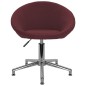 vidaXL Sillas de comedor giratorias 2 unidades tela morada vidaXL Sillas de comedor giratorias 2 unidades tela morada