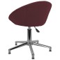 vidaXL Sillas de comedor giratorias 2 unidades tela morada vidaXL Sillas de comedor giratorias 2 unidades tela morada