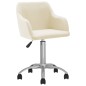 vidaXL Sillas de comedor giratorias 2 unidades tela color crema vidaXL Sillas de comedor giratorias 2 unidades tela color crema