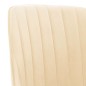 vidaXL Sillas de comedor giratorias 2 unidades terciopelo crema vidaXL Sillas de comedor giratorias 2 unidades terciopelo crema