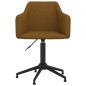 vidaXL Sillas de comedor giratorias 2 unidades terciopelo marrón vidaXL Sillas de comedor giratorias 2 unidades terciopelo marrón