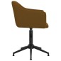 vidaXL Sillas de comedor giratorias 2 unidades terciopelo marrón vidaXL Sillas de comedor giratorias 2 unidades terciopelo marrón