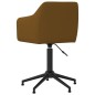 vidaXL Sillas de comedor giratorias 2 unidades terciopelo marrón vidaXL Sillas de comedor giratorias 2 unidades terciopelo marrón