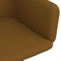 vidaXL Sillas de comedor giratorias 2 unidades terciopelo marrón vidaXL Sillas de comedor giratorias 2 unidades terciopelo marrón