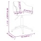vidaXL Sillas de comedor giratorias 2 unidades terciopelo marrón vidaXL Sillas de comedor giratorias 2 unidades terciopelo marrón