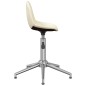 vidaXL Sillas de comedor giratorias 2 unidades tela color crema