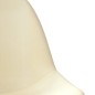vidaXL Sillas de comedor giratorias 2 unidades tela color crema
