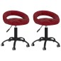 vidaXL Sillas de comedor giratorias 2 uds terciopelo rojo vino tinto vidaXL Sillas de comedor giratorias 2 uds terciopelo rojo vino tinto