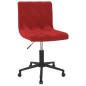 vidaXL Sillas de comedor giratorias 2 unidades terciopelo rojo tinto
