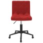 vidaXL Sillas de comedor giratorias 2 unidades terciopelo rojo tinto
