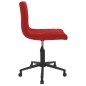 vidaXL Sillas de comedor giratorias 2 unidades terciopelo rojo tinto