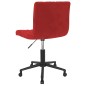 vidaXL Sillas de comedor giratorias 2 unidades terciopelo rojo tinto
