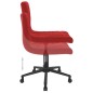 vidaXL Sillas de comedor giratorias 2 unidades terciopelo rojo tinto