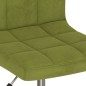 vidaXL Sillas de comedor giratorias 2 unidades terciopelo verde claro vidaXL Sillas de comedor giratorias 2 unidades terciopelo verde claro