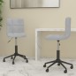 vidaXL Sillas de comedor giratorias 2 unidades terciopelo gris claro vidaXL Sillas de comedor giratorias 2 unidades terciopelo gris claro