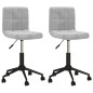 vidaXL Sillas de comedor giratorias 2 unidades terciopelo gris claro vidaXL Sillas de comedor giratorias 2 unidades terciopelo gris claro