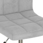 vidaXL Sillas de comedor giratorias 2 unidades terciopelo gris claro vidaXL Sillas de comedor giratorias 2 unidades terciopelo gris claro