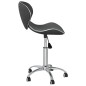 vidaXL Sillas de comedor giratorias 2 unidades cuero sintético gris