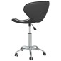 vidaXL Sillas de comedor giratorias 2 unidades cuero sintético gris