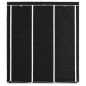 vidaXL Armario con compartimentos y varillas tela negro 150x45x175 cm vidaXL Armario con compartimentos y varillas tela negro 150x45x175 cm
