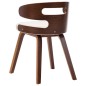 vidaXL Sillas de comedor 2 uds madera curvada y cuero sintético crema vidaXL Sillas de comedor 2 uds madera curvada y cuero sintético crema