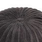 vidaXL Puf de terciopelo de algodón diseño bata gris antracita 40x30cm vidaXL Puf de terciopelo de algodón diseño bata gris antracita 40x30cm