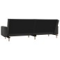 vidaXL Sofá cama de 2 plazas con dos almohadas tela gris oscuro vidaXL Sofá cama de 2 plazas con dos almohadas tela gris oscuro
