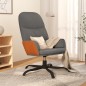 vidaXL Sillón de relax de tela gris oscuro
