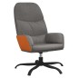 vidaXL Sillón de relax de tela gris oscuro