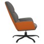 vidaXL Sillón de relax de tela gris oscuro