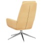 vidaXL Sillón de relax de piel de ante sintética color crema