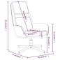 vidaXL Sillón de relax de terciopelo color blanco crema vidaXL Sillón de relax de terciopelo color blanco crema