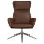 vidaXL Sillón de relax de cuero sintético marrón brillante vidaXL Sillón de relax de cuero sintético marrón brillante