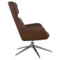 vidaXL Sillón de relax de cuero sintético marrón brillante vidaXL Sillón de relax de cuero sintético marrón brillante