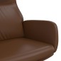 vidaXL Sillón de relax de cuero sintético marrón brillante vidaXL Sillón de relax de cuero sintético marrón brillante