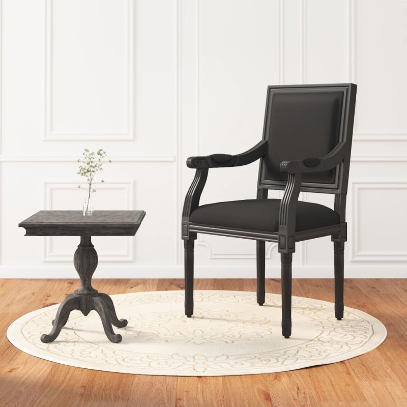 vidaXL Sillón de terciopelo negro 54x59x99 cm
