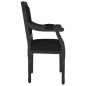 vidaXL Sillón de terciopelo negro 54x59x99 cm