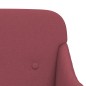 vidaXL Banco de tela rojo tinto 110x76x80 cm vidaXL Banco de tela rojo tinto 110x76x80 cm