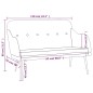 vidaXL Banco de tela rojo tinto 110x76x80 cm vidaXL Banco de tela rojo tinto 110x76x80 cm