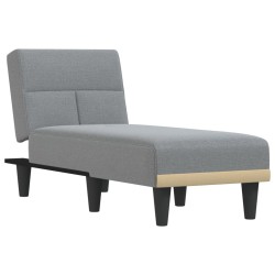 vidaXL Sofá diván de tela gris claro