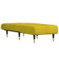 vidaXL Sofá diván de terciopelo amarillo vidaXL Sofá diván de terciopelo amarillo