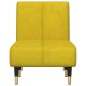 vidaXL Sofá diván de terciopelo amarillo vidaXL Sofá diván de terciopelo amarillo