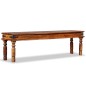 vidaXL Banco estilo castillo madera maciza de sheesham 160x35x45 cm vidaXL Banco estilo castillo madera maciza de sheesham 160x35x45 cm