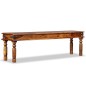 vidaXL Banco estilo castillo madera maciza de sheesham 160x35x45 cm vidaXL Banco estilo castillo madera maciza de sheesham 160x35x45 cm