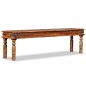 vidaXL Banco estilo castillo madera maciza de sheesham 160x35x45 cm vidaXL Banco estilo castillo madera maciza de sheesham 160x35x45 cm