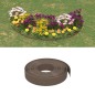 vidaXL Borduras de jardín 5 uds polietileno marrón 10 m 10 cm vidaXL Borduras de jardín 5 uds polietileno marrón 10 m 10 cm