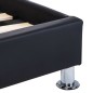 vidaXL Estructura de cama con LED de cuero sintético negro 140x200 cm vidaXL Estructura de cama con LED de cuero sintético negro 140x200 cm