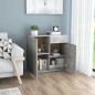 vidaXL Aparador de madera contrachapada gris hormigón 80x36x75 cm vidaXL Aparador de madera contrachapada gris hormigón 80x36x75 cm