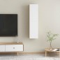 vidaXL Mueble de TV 2 uds contrachapada blanco y roble 30,5x30x60 cm vidaXL Mueble de TV 2 uds contrachapada blanco y roble 30,5x30x60 cm