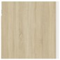 vidaXL Mueble de salón de pared blanco y roble Sonoma 30,5x30x30 cm